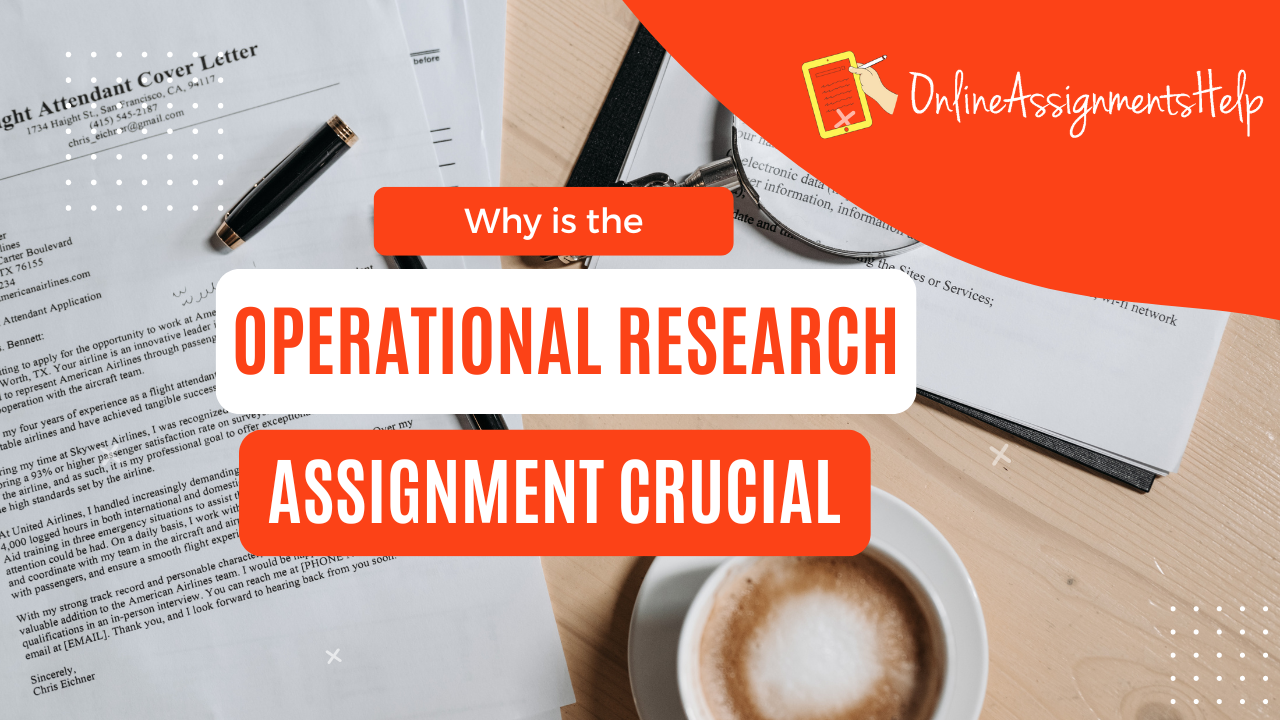 advantages of assignment problem in operational research