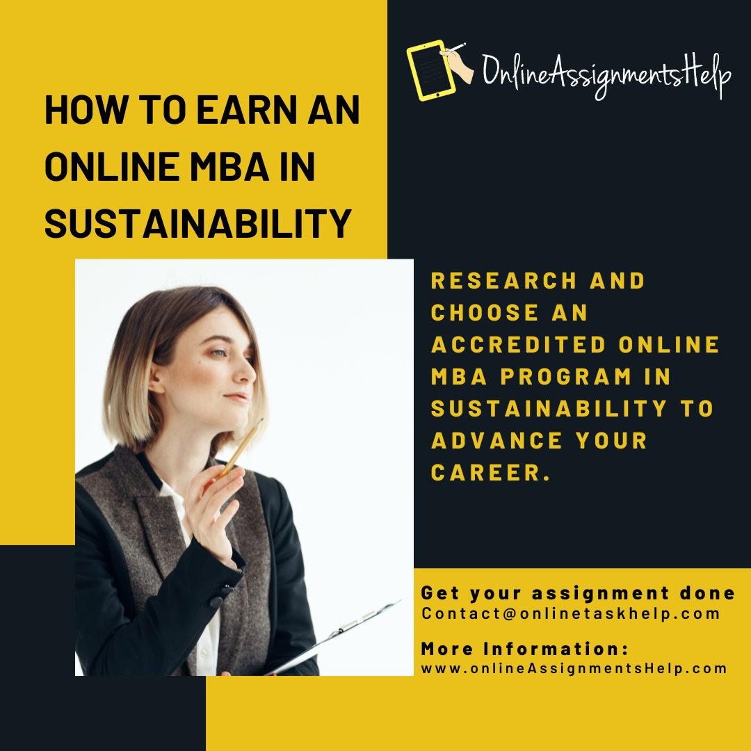 How To Earn An Online MBA In Sustainability