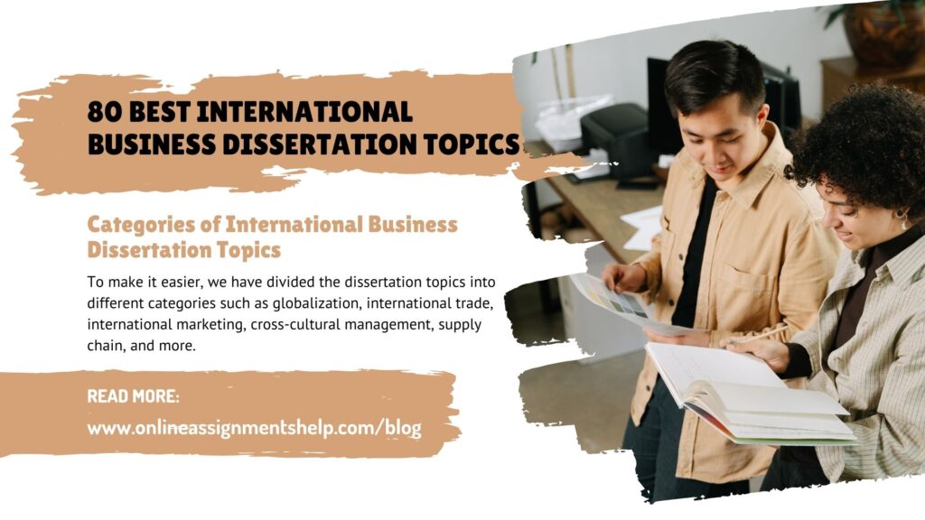 80 Best International Business Dissertation Topics