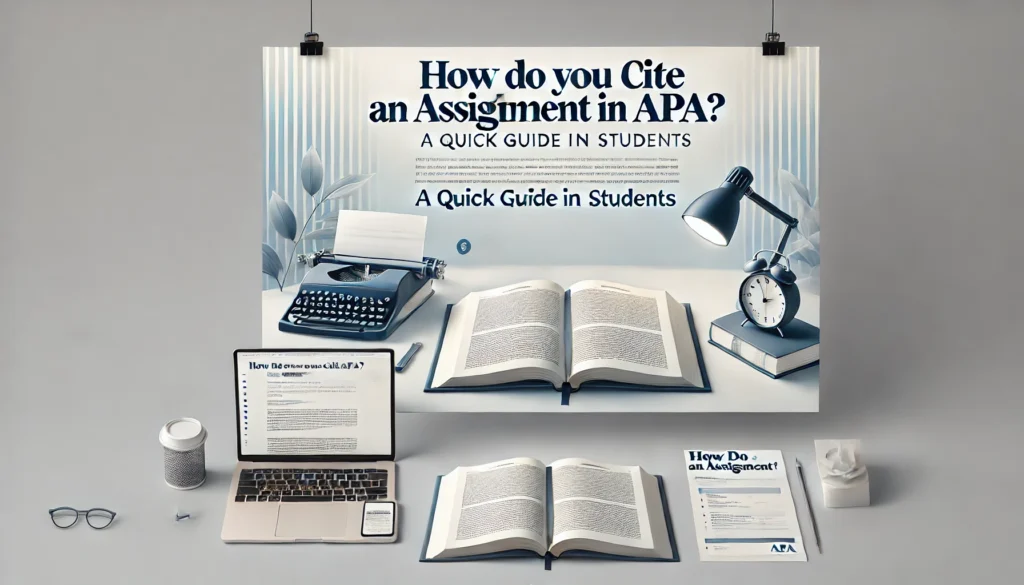 How Do You Cite an Assignment in APA